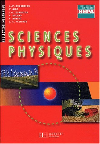 Sciences physiques BEPA enseignement agricole