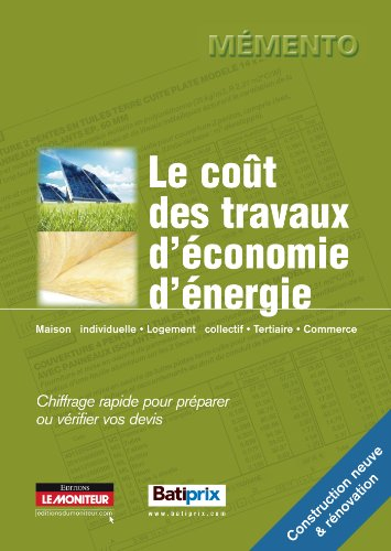 Le coût des travaux d'économie d'énergie : chiffrage rapide pour préparer ou vérifier vos devis : ma