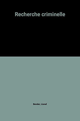 Recherche criminelle