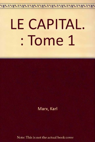 le capital, livre 1