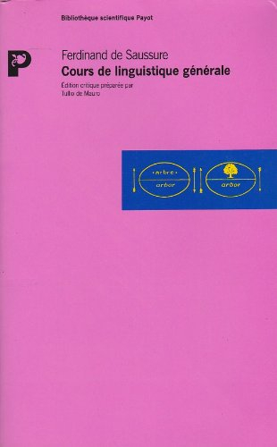 Cours de linguistique générale