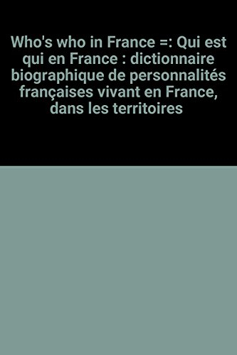 Who's who in France : 1997-1998
