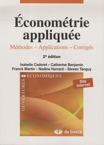 Econométrie appliquée : méthodes, applications, corrigés