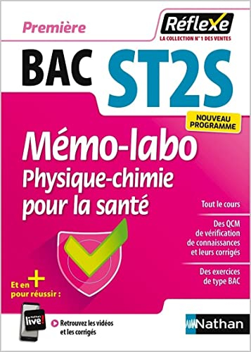 Mémo-labo physique-chimie pour la santé, première bac ST2S : nouveau programme