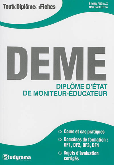 DEME, diplôme d'Etat de moniteur-éducateur