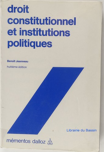 Droit constitutionnel et institutions politiques