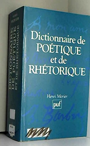 dictionnaire de poétique et de rhétorique