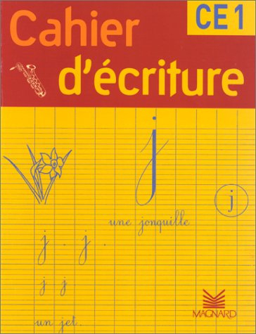 Cahier d'écriture, CE1