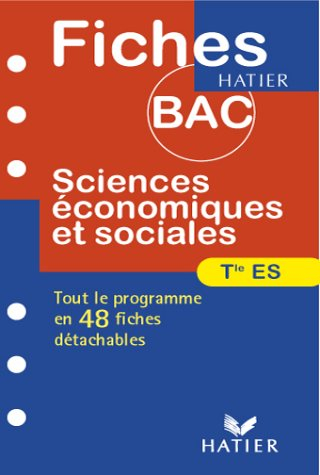 fiches bac sciences économiques et sociales, terminale es