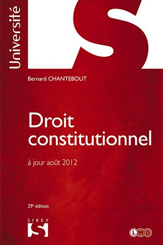 Droit constitutionnel : mise à jour août 2012
