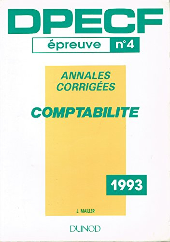 Dpecf 4/93 Comptabilite