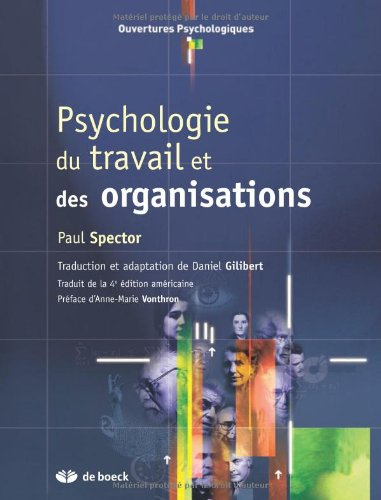 Psychologie du travail et des organisations