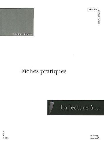 Approche de la lecture à fleur de peau ou La pré-lecture Braille : fiches pratiques