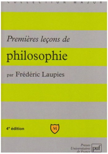 Premières leçons de philosophie