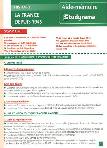 La France depuis 1945