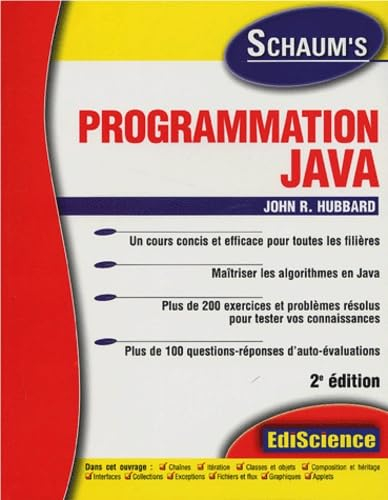 Programmation Java : un cours concis et efficace pour toutes les filières, maîtriser les algorithmes