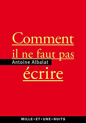 Comment il ne faut pas écrire