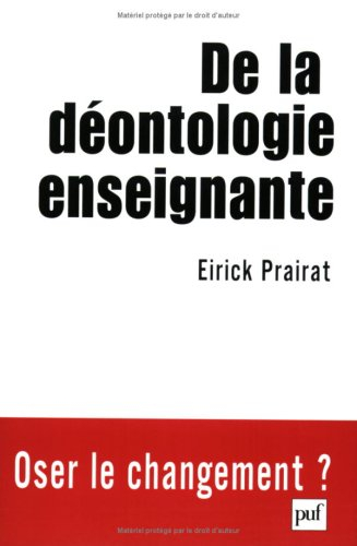 De la déontologie enseignante