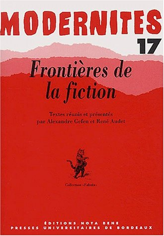 Modernités, n° 17. Frontières de la fiction