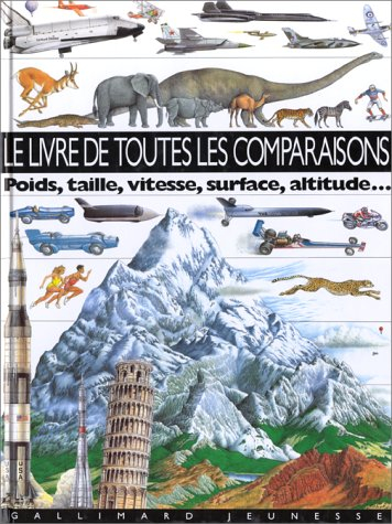 Le livre de toutes les comparaisons : poids, taille, vitesse, surface, altitude...