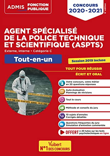 Agent spécialisé de la police technique et scientifique (ASPTS) : externe, interne, catégorie C : to