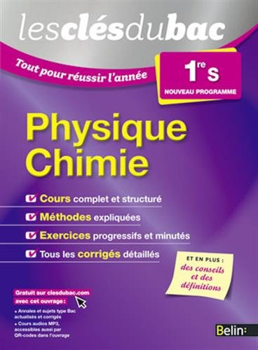 Physique chimie 1re S : nouveau programme