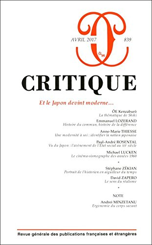 Critique, n° 839. Et le Japon devint moderne...