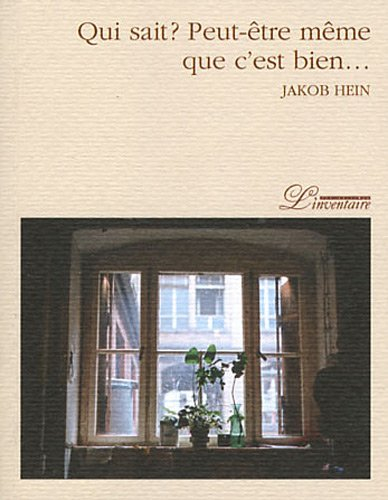 Qui sait ? peut-être même que c'est bien...