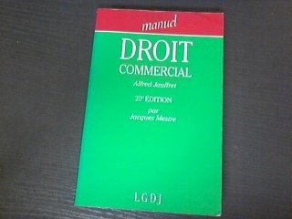 Manuel de droit commercial