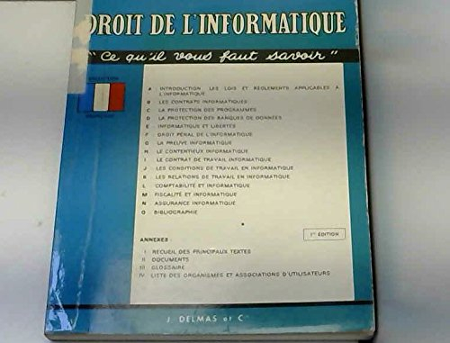 droit de l'informatique