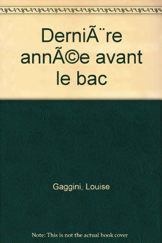 Dernière année avant le bac