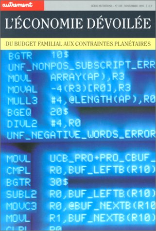 l'economie dévoilée, du budget familial aux contraintes planétaires