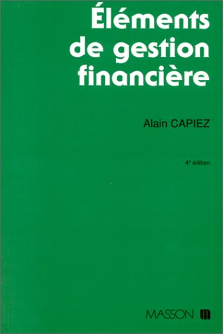 Eléments de gestion financière