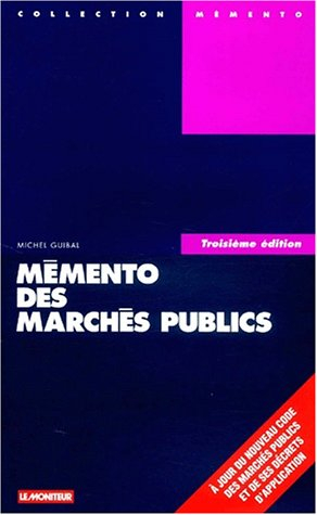 Mémento des marchés publics