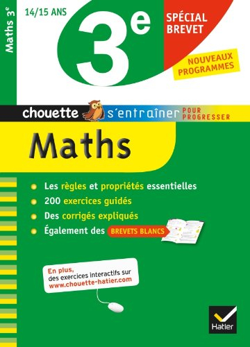 Maths 3e, 14-15 ans : spécial brevet