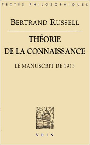 Théorie de la connaissance : le manuscrit de 1913
