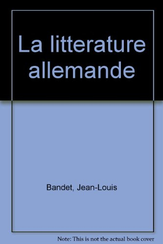 la littérature allemande