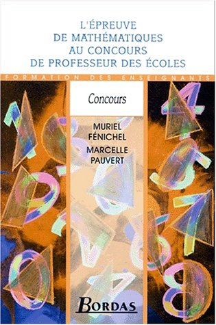 epreuve de maths au crpe    (ancienne edition)