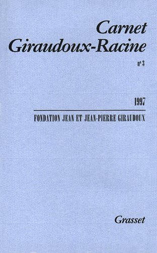 Carnet Giraudoux-Racine, n° 3