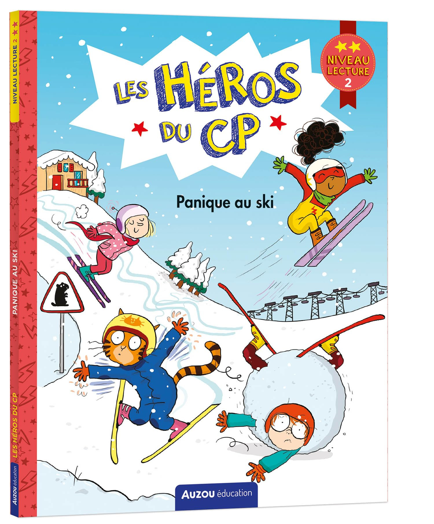 Les héros du CP. Panique au ski : niveau lecture 2