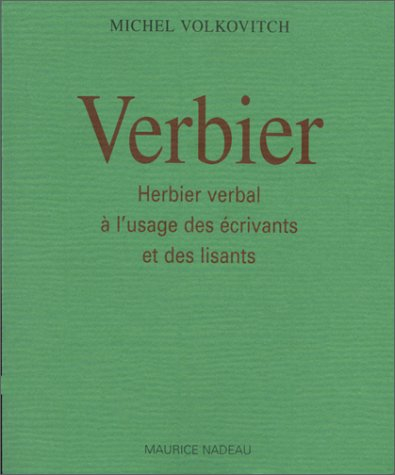 Verbier : herbier verbal