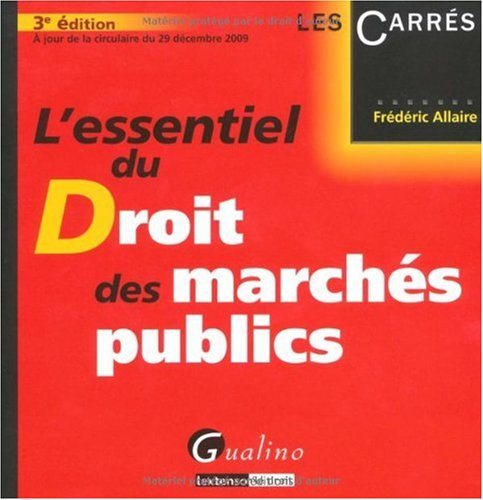 L'essentiel du droit des marchés publics