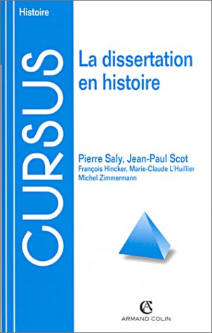 la dissertation en histoire, nouvelle édition