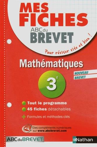 Mathématiques 3e : nouveau brevet