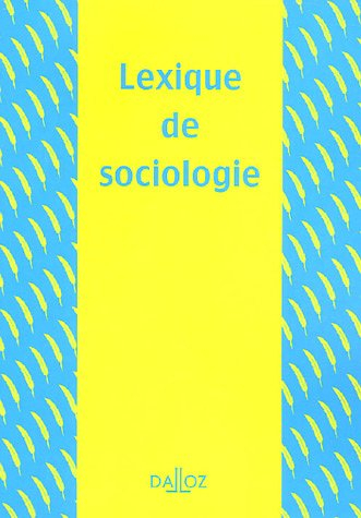 Lexique de sociologie