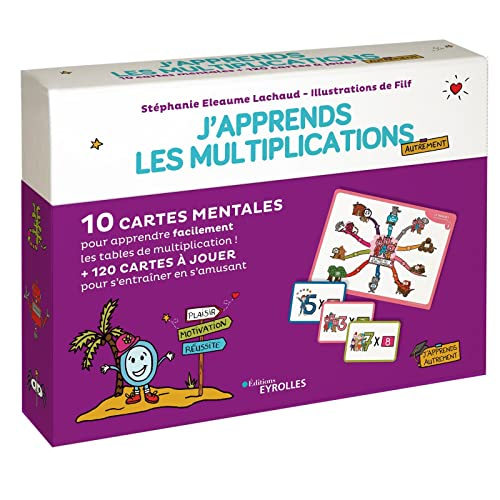 J'apprends les multiplications autrement : 10 cartes mentales pour apprendre facilement les tables d