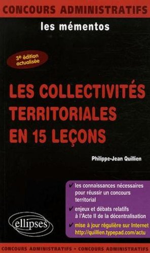 Les collectivités territoriales en 15 leçons