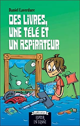 Des livres, une télé et un aspirateur