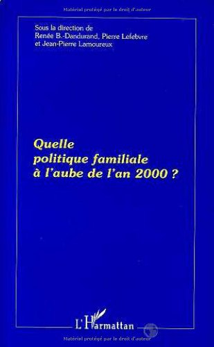 Quelle politique familiale à l'aube de l'an 2000 ?