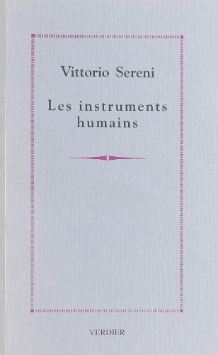 Les instruments humains. Journal d'Algérie